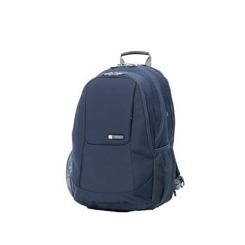 TOTTO - Mochila para Ordenador Portátil de 15,4 Pulgadas, Modelo Krimmler, 4 Compartimentos, 2 Bolsillos para Botella, Espaldar Ergonómico, Correas en S para Mayor Comodidad, Color Azul Oscuro
