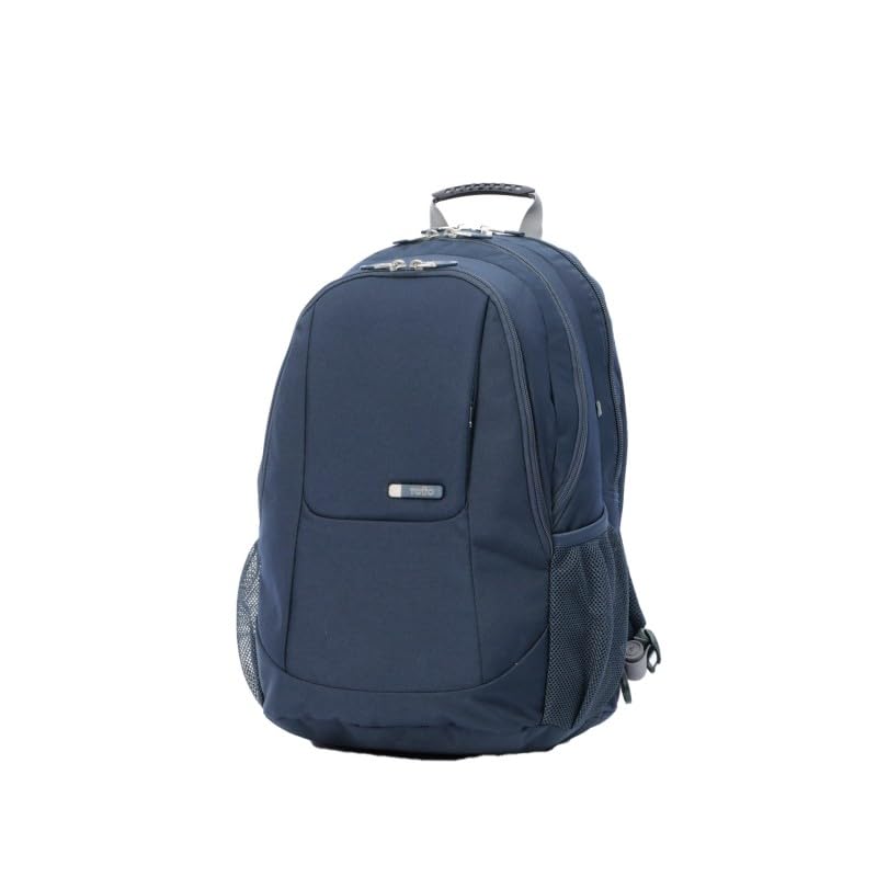 TOTTO - Mochila para Ordenador Portátil de 15,4 Pulgadas, Modelo Krimmler, 4 Compartimentos, 2 Bolsillos para Botella, Espaldar Ergonómico, Correas en S para Mayor Comodidad, Color Azul Oscuro