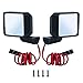 SWX RC Car Rear View Side Mirror Kit with LED Lights for 1/6 RC Crawler Truck Car Axial SCX6 AXI05000 Upgrade Parts