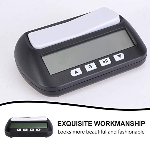 Kisangel Relógio digital de xadrez com temporizador de xadrez para jogos de tabuleiro chinês, inglês