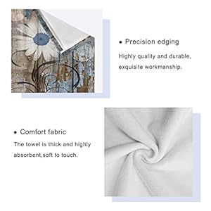 Rustic Daisy Bath Towels Set Blue Brown Floral Farmhouse Spring Country 3 Piece Bathroom Towel Set(1 Luxury Bath Towel 1 Hand Towel 1 Washcloth) Soft Absorbent Decorative Kitchen Shower Towel Rustic Daisy Bath Towels Set Blue Brown Floral Farmhouse Spring Country 3 Piece Bathroom Towel Set1 Luxury Bath Towel 1 Hand Towel 1 Washcloth Soft Absorbent Decorative Kitchen Shower Towel