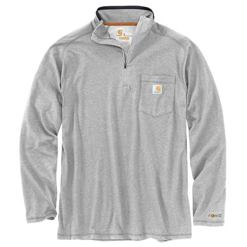 Carhartt Men's 104255 Force® Relaxed Fit Quarter Zip Pocket T-Shirt