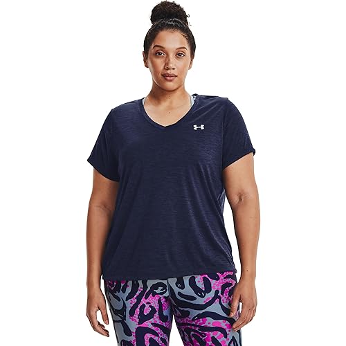 Image of Under Armour Plus Size Tech Solid Short Sleeve V-Neck