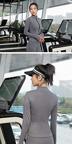 Legou Jaqueta de ioga feminina elástica para ginástica outono inverno corrida esportes tops de manga