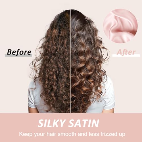 Image of SANNIDHI Sleeping Cap for Women Bamboo Fiber Silk Hair Care Cap for Sleeping Stretchy Postpartum Hair Wrap Cap for Long Hair