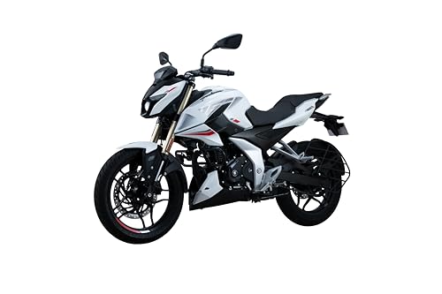 Image of BAJAJ PULSAR N160 Twin Disc Dual Channel Split Seat (JR45) booking for Ex-Showroom (PEARL METALLIC WHITE)