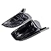 Astra Depot USA Pair of Gloss Black Door Rearview Mirror M Style Wing Side Mirror Cover Cap Replacement for BMW X5 E70 X6 E71 2007-2013, Glossy Black