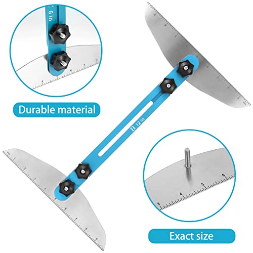 Stair Treads Gauge Template Tool Stair Jig Measuring Stair Tool, Shelf Scribe Tool for Stairs Risers Shelf and Cutting Drywall, 11.4In to 60.7In, Stair Tool Box 6 Stair Treads Gauge Template Tool Stair Jig Measuring Stair Tool, Shelf Scribe Tool for Stairs Risers Shelf and Cutting Drywall, 11.4In to 60.7In, Stair Tool Box - Image 6