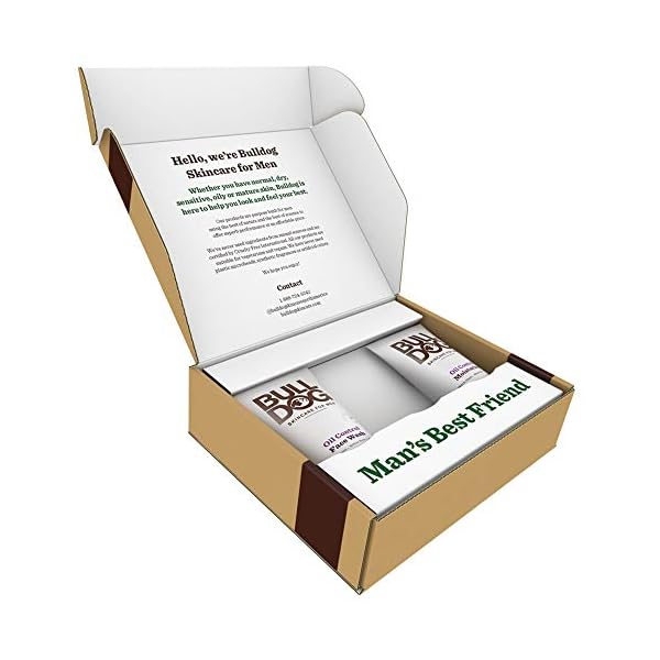 BULLDOG Mens Skincare and Grooming Oil Control Starter Kit with Moisturizer and Face Wash, 2 Count