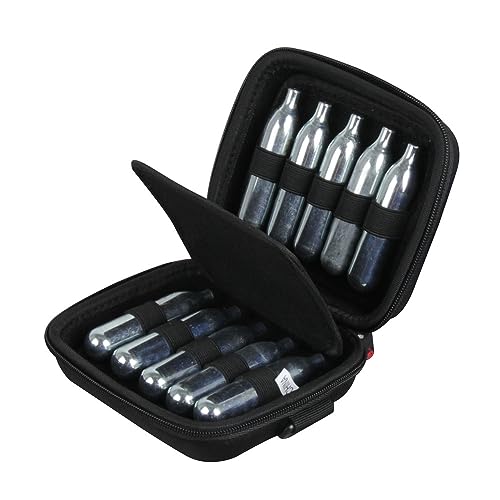 Hermitshell Hard Travel Case Fits Crosman/Umarexss/Blue Flag CO2 Cartridges12-Gram (Case for 10-Pack)