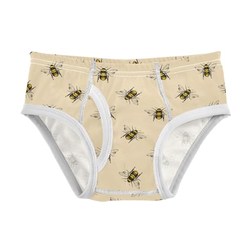 visesunny Boys Potty Training Underwear Honey Bee Breathe Cotton Briefs Size 2T-8Y for Toddler