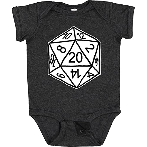 Image of inktastic 20 Sided White Dice Baby Bodysuit - Gus Fink Studios