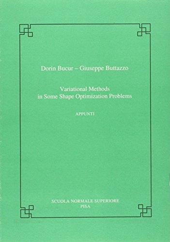 Variational Methods in Some Shape Optimization ... 8876422978 Book Cover