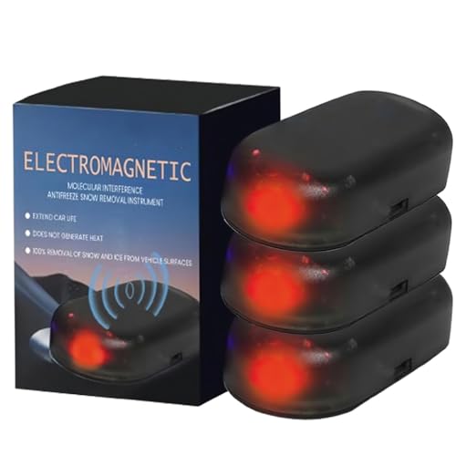 Kouamor Anti Frost Auto, Auto Interferenz Antifrost GeräT, Elektromagnetische Molekulare Interferenz Frostschutzmittel SchneeräUmungswerkzeug, Scheibenenteiser Auto, Auto Anti Frost GeräT (A-3)