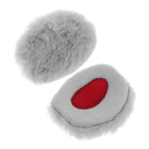Ipetboom Stylish Winter Ear Muffs Furry Earmuffs for Cold Weather Women's Outdoor Ear Covers Grey