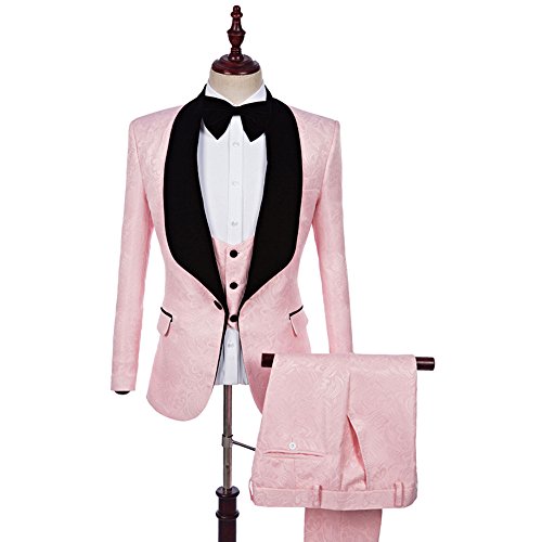 Premium Jacquard Paisley Floral Pattern Slim Fit Tuxedo Prom Wedding Groom Single Breasted Blazer Suits2