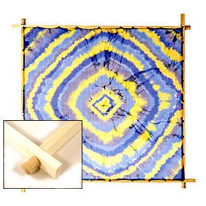 Seiden-Spannrahmen 1 Ebene, 100cm, mit Holzgriffen