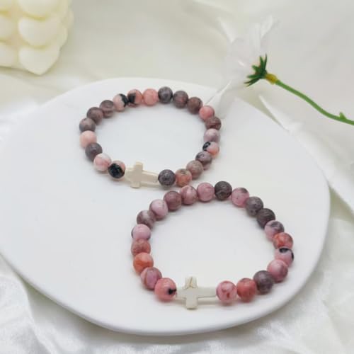 Baptism Gifts Cross Bracelet for Girl, First Communion Confirmation Bless Gifts for Teenage Girls Boys, Kindergarten Preschool Graduation Christening Gift for Daughter Granddaughter Godchild