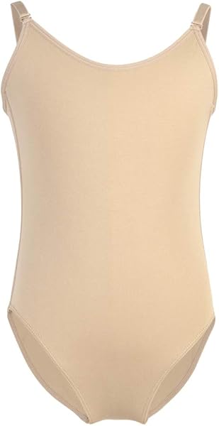 Soudittur Maillot de Danza Clásico Tirantes para Niña Ballet Body Leotardo Ropa Interior de Baile Sin Costuras con Correas Ajustables - 1