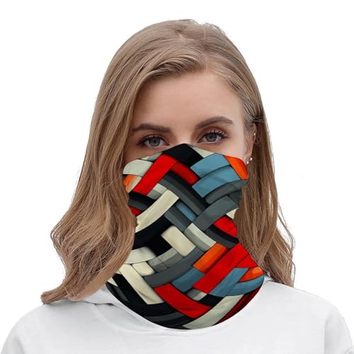 Mascarilla facial geométrica diagonal para clima frío, pasamontañas elástico para hombre y mujer, bufanda para cuello, resistente al viento, bandana para motocicleta, ciclismo, esquí y fiesta miniatura 5