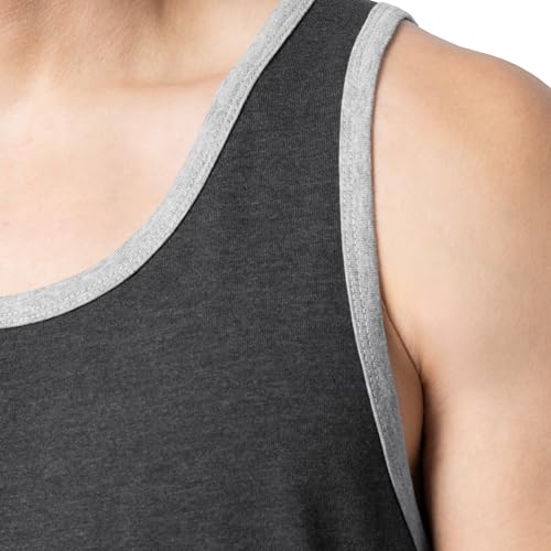Image of Fruit of the Loom Men's Eversoft Cotton Sleeveless T Shirts, Breathable & Moisture Wicking with Odor Control, Sizes S-4X