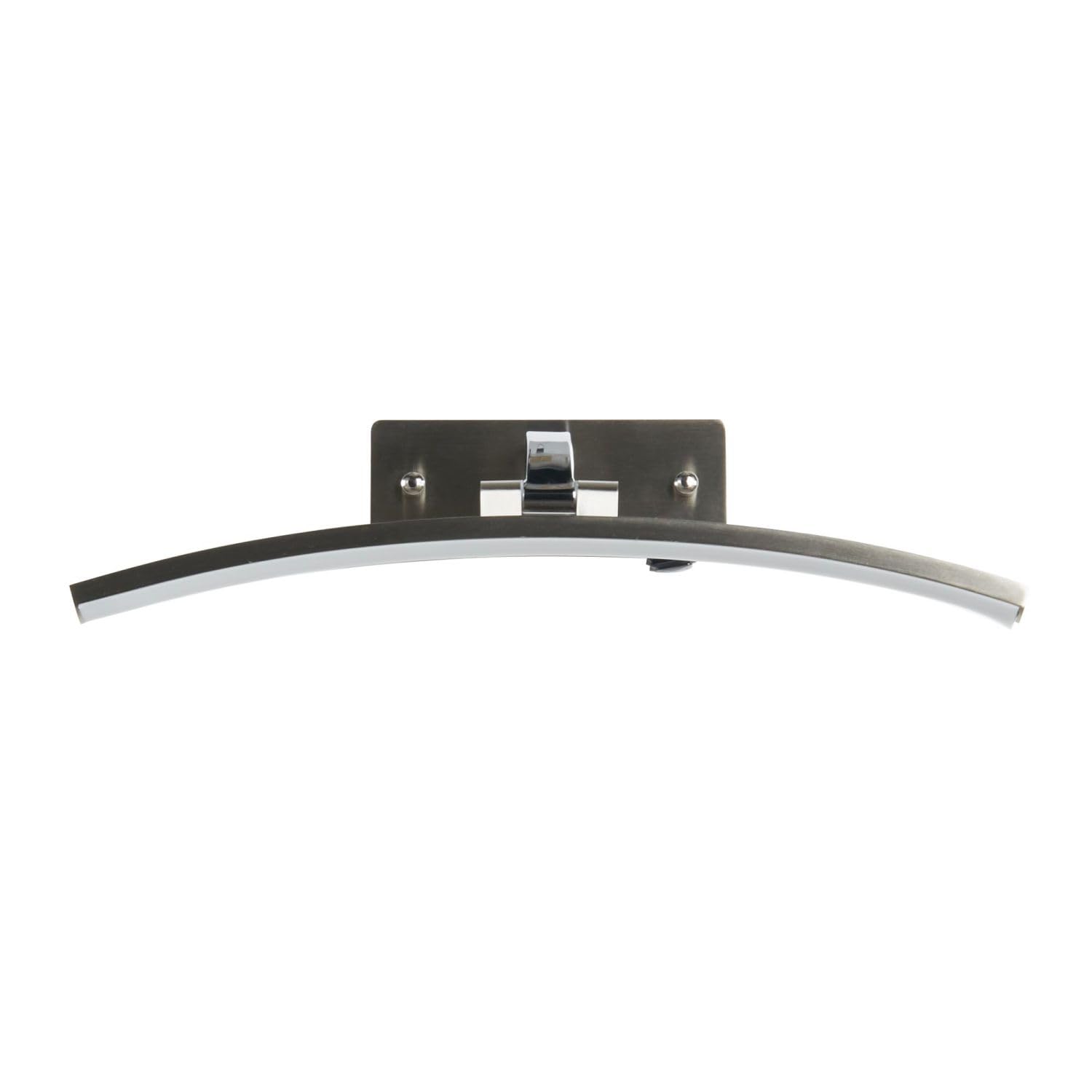 Lampada da parete a LED con interruttore L: 40 cm in argento 3000 K 503 lm bianco caldo regolabile metallo moderna lampada da quadro soggiorno specchio luce bagno