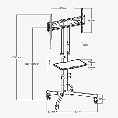 Soporte móvil para TV con ruedas miniatura 4