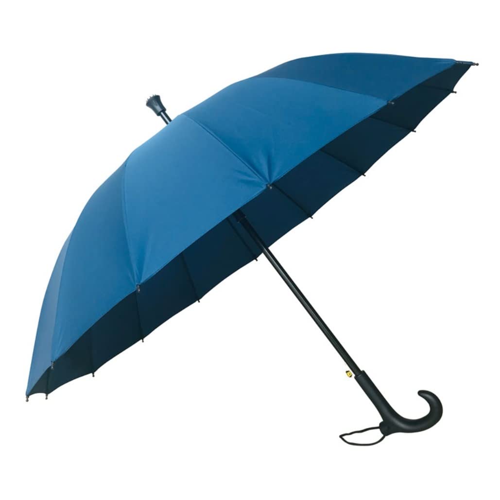 CMBSSTFC Parapluie Tendance à Long Manche Droit, Coupe-Vent, pour Patio, bâton de Pluie, Grand Parasol (Bleu : A, Taille : 91 x 77 cm)