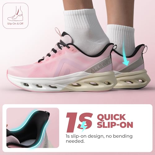 Image of ALLSWIFIT Women's Slip On Walking Shoes Cushioning Hands Free Non-Slip Arch Support Breathable Lightweight Comfortable Workout MoveLito Running Gym Fashion Sneakers