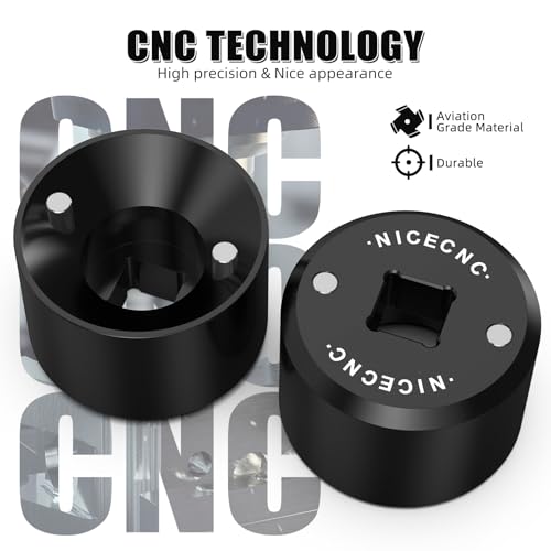 Image of NICECNC Black 32mm Fork Topcap Socket Tool Compatible with Can Am Maverick X3 4x4 Turbo DPS 2017, X3 R 4x4 XDS Turbo DPS 2018, X3 4x4 XRC Turbo DPS 2019, See Fitments