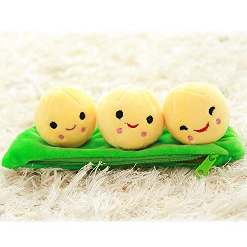Aisoway PEA gevulde plant pop Kawaii voor kinderen jongens meisjes cadeau PEA gevormd kussen speelgoed leuke kinderen… - Afbeelding 4