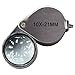 HTS 202A0 10x 21mm Stainless Steel Jeweler's Singlet Loupe