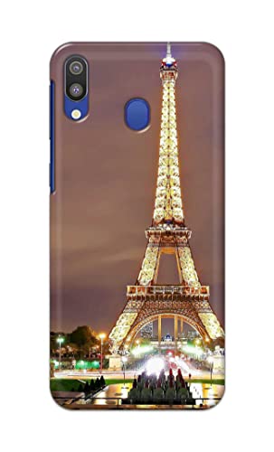 Image of PRINTFIDAA Lovers Famous Place Eiffel Tower in Paris Printed Designer Hard Case for Samsung Galaxy M20, SM-M205F / DS, SM-M205FN / DS Back Cover -(e) RPM1009