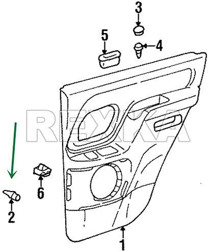 Miniatura 4 de Rexka 25 clips de panel de puerta para camiones GM 15960325 Chevrolet C1500 C2500 K1500 K2500 Suburban Blazer Tahoe, Chevrolet y GMC C2500 C3500