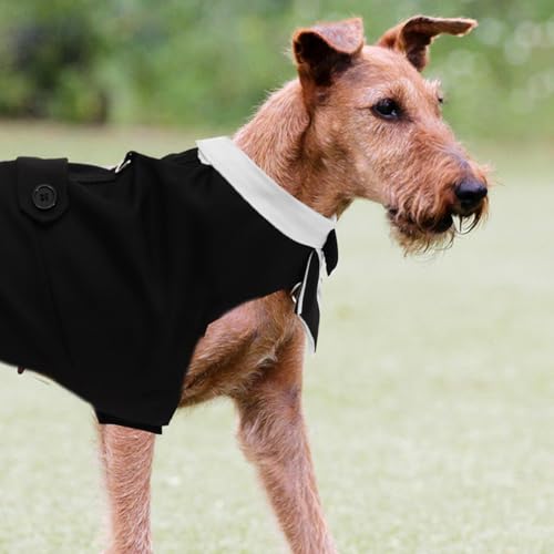 Traje de esmoquin formal para perro con pajarita y bandana miniatura 3