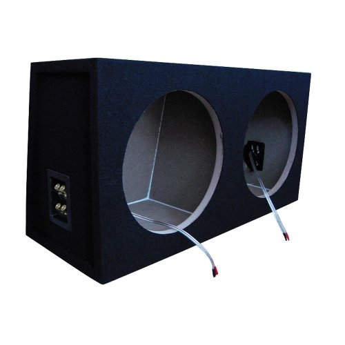 Necom MDF Caisson Vide Double pour Subwoofer 12-inch/30cm 2x connexion