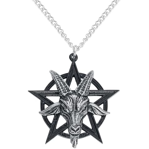 Alchemy Gothic Men's Baphomet Pendant Necklace Cover