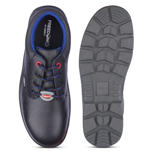 Image of Liberty Freedom SURKSHA2CJ Black Safety Lacing Oxford Shoes for Men - 10