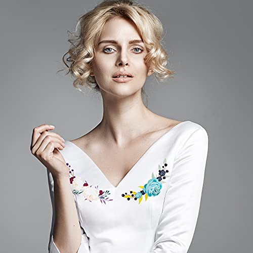 Ancirs 30 Pack Flower Iron On Sticker Patch For Jackets, Heat Transfer Vinyl Patch Appliques For T-Shirt Jeans Backpacks Dress Diy Art Decoration #TOP5