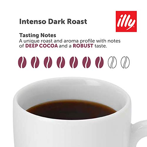 Image of illy Coffee K Cup Pods, Intenso Dark Roast, 20 Count, 4 Pack