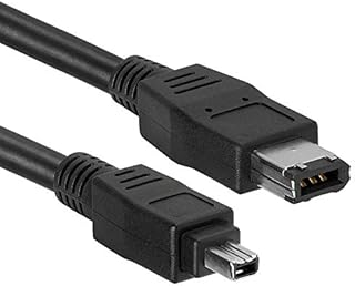 Cable Builders Firewire 400 Cable 6 Pin to 4 Pin [6FT] IEEE 1394