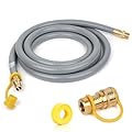 3/4" ID Natural Gas Hose,Quick Connect Fittings for NG/LP Propane Appliances, Grill,Patio Heaters,Generators, Indoors & Outdoors (36FT Natural Gas Hose)