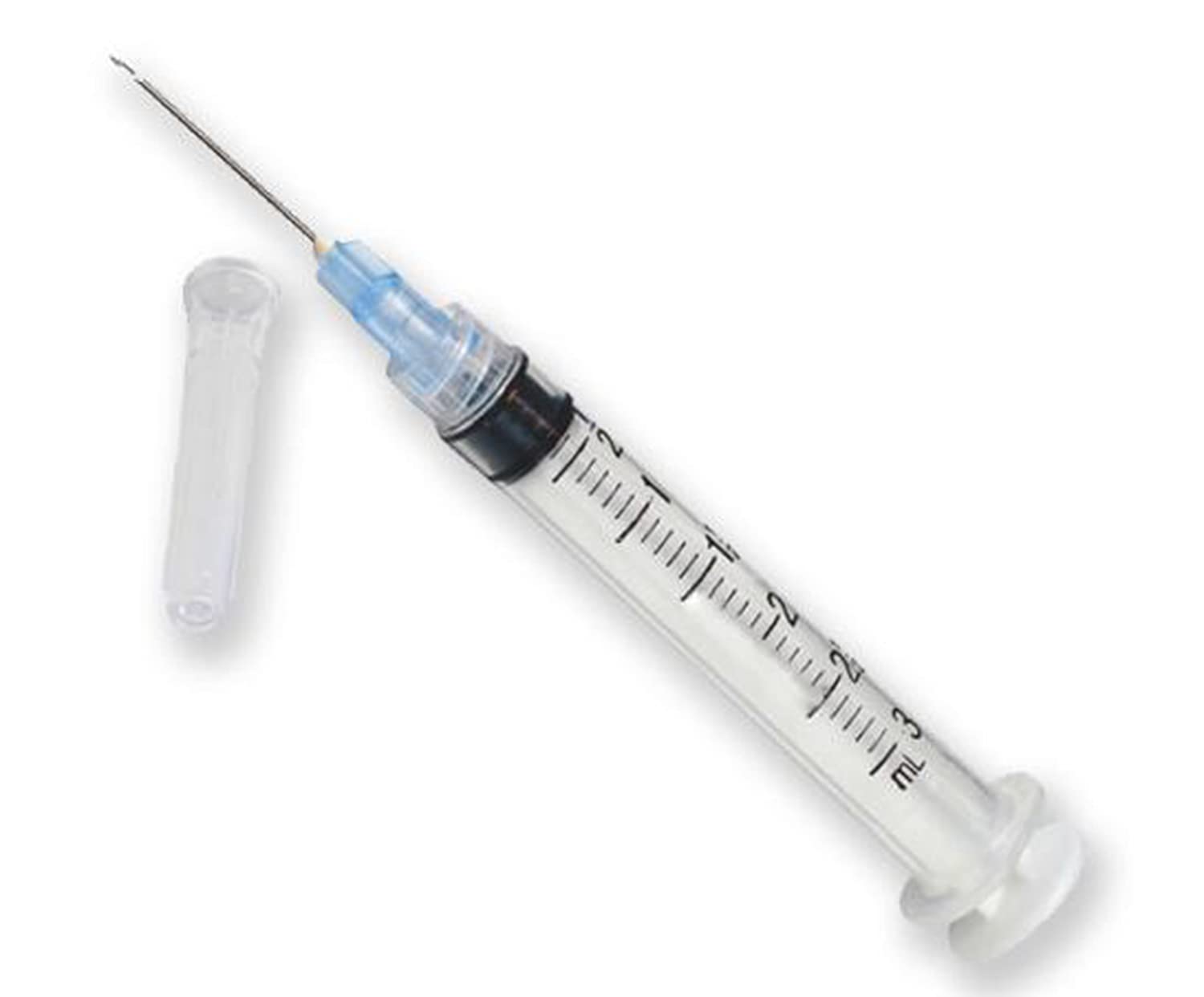 Disposable Syringe, single sterile Individually Packaged (100Pack) (20G x 1'' 3, luer lock, needle attached, 3ml)