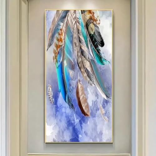 Art moderne en toile encadrée de qualité supérieure 55x110