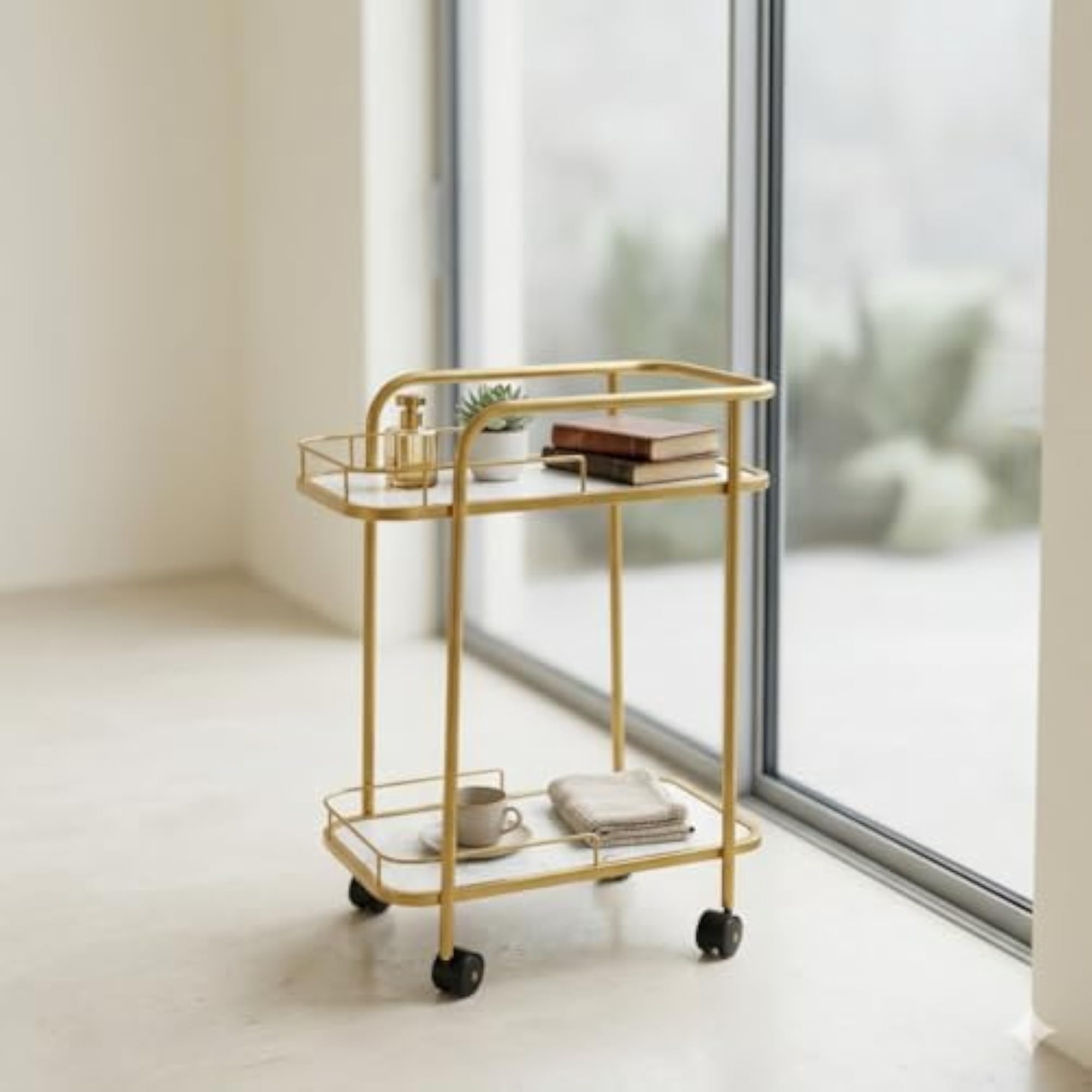 Kitchen Trolley with Wheels for Drink Storage