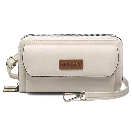 Image of SENDEFN Small Crossbody Phone Purses for Women Vegan Leather Crossbody Bags Shoulder Handbags | Small
