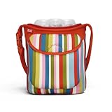 Built Bottle Buddy Three Bottle Tote, in Baby Pink Stripe