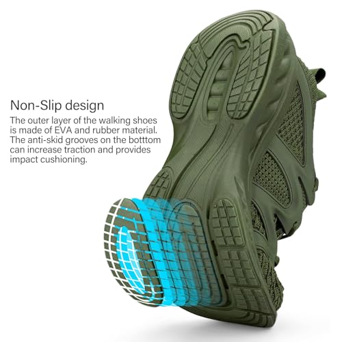 Image of Pujcs Women Shoes Lightweight Tennis Shoes Non Slip Gym Workout Shoes Breathable Mesh Walking Womens Sneakers