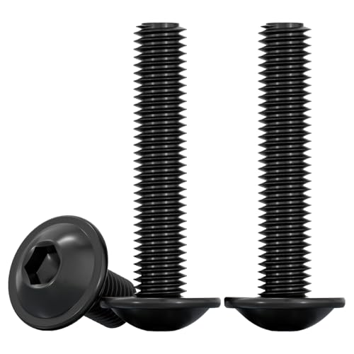 Drenky Innensechskant Linsenkopfschrauben mit Flansch 20 Stück