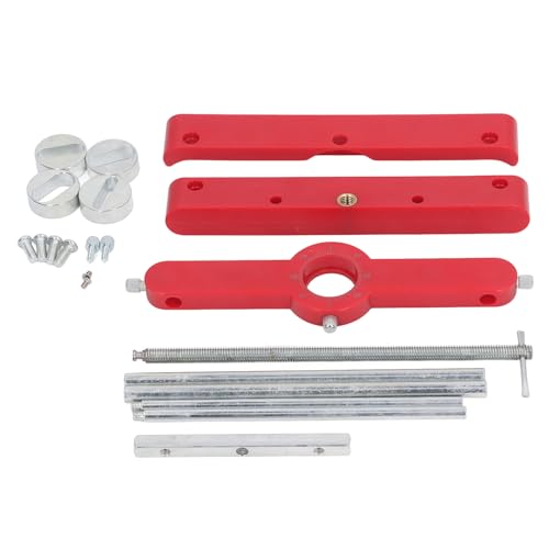 MUNEFE Mortising Joinery Jig, Cabinet Hardware Jig Tool, Adjustable Punch Locator Drill Template for Handles Knobs on Doors and Drawer